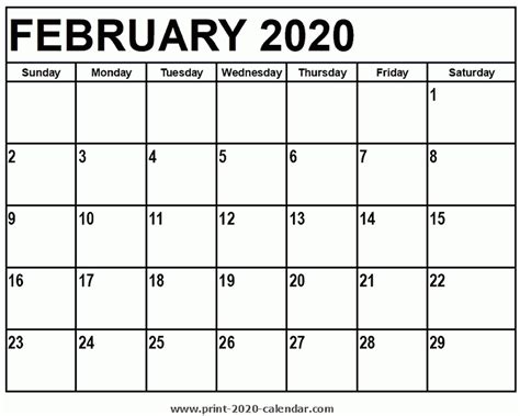 Free February Printable Calendar Check Out Our Printable Calendars To