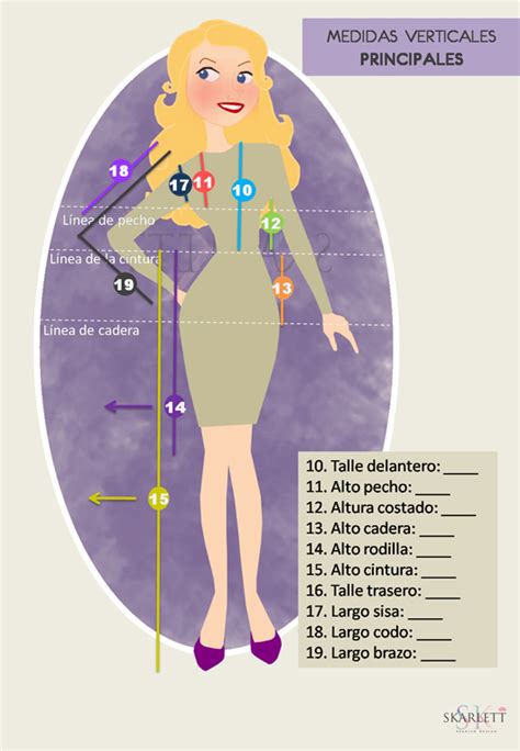 C Mo Tomar Las Medidas Corporales Cuerpo Mujer Medidas Verticales