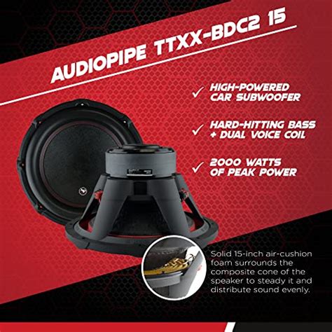 AudioPipe TXX BDC2 12 12 Inch 1500 Watt High Performance Powerful 4 Ohm