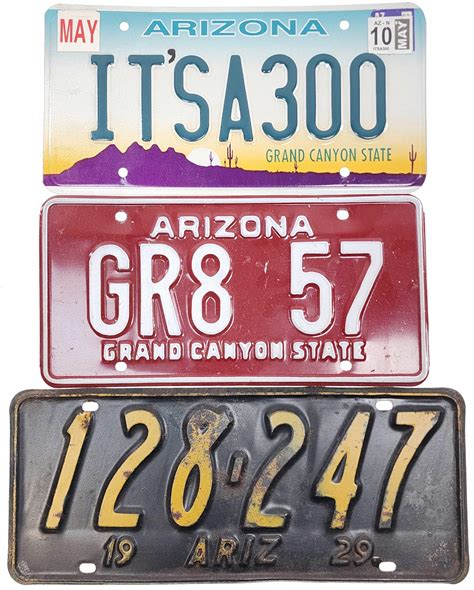 Lot Pc Vintage Arizona License Plates