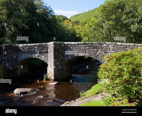 Fingle Bridge Over The River Teign In Dartmoor National Park