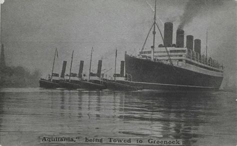 RMS Aquitania being towed early in her career (pre-1920) : r/Oceanlinerporn