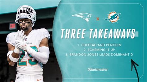 Three Takeaways Miami Dolphins Week 1 vs New England Patriots NFL 2022