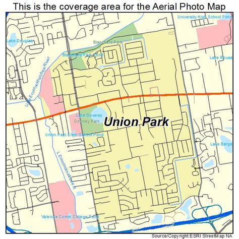 Aerial Photography Map of Union Park, FL Florida