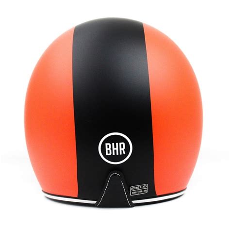 Bhr Vintage Jethelm Arancio Mat Oranje Zwart Pothelm Nl