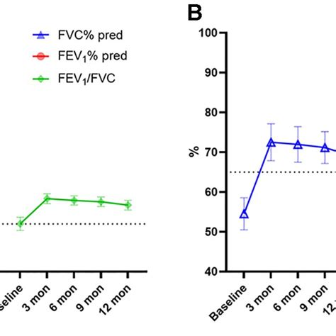 Large A Fvc Fev1 Fev1fvc And Small B Fef75 Fef50