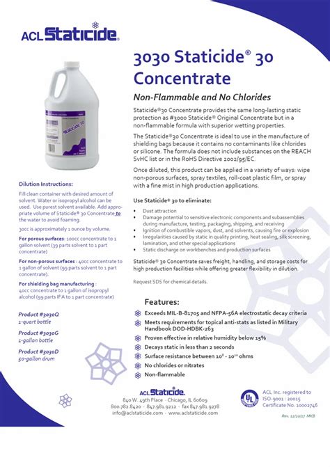 Liquid Acl Staticide For Coating Antistatic Quart At Rs