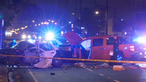 Man Arrested On Suspicion Of Dui After Pickup Crashes Into Santa Ana