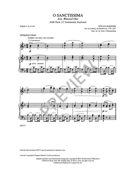 O Sanctissima By Alan Hommerding 3 Part Sheet Music Sheet Music Plus