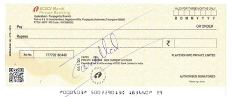 ICICI Bank Cancelled Cheque | PDF