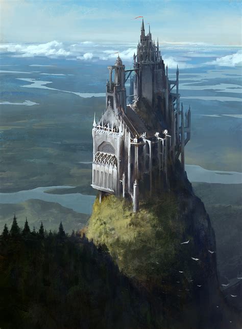 Cliff Castle By Alexander Forssberg Fantasy Art Watch Fantasy Concept