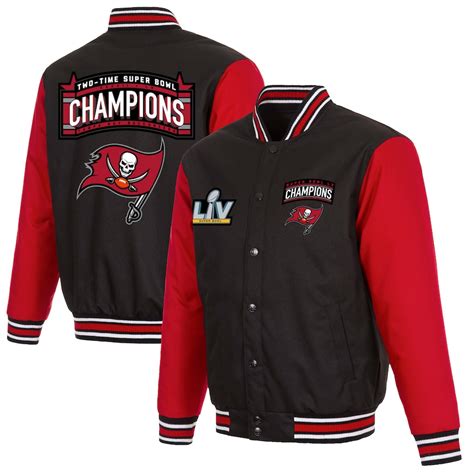 Tampa Bay Buccaneers 2 Time Super Bowl Champions Full Snap Jacket