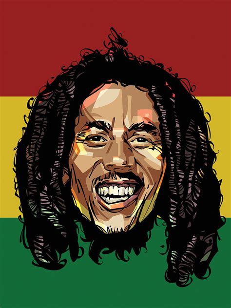 Bob Marley by Nikita Abakumov is a joyful portrait of the iconic reggae ...