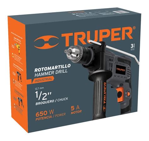 Taladro Percutor 1 2 650w Industrial Truper 3 Años Garantia Mercado Libre