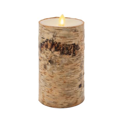 Snapklik Luminara Realistic Artificial Flame Pillar Candle Wrapped