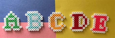 Perler Bead Alphabet Sprites Etsy