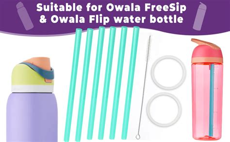 6 Replacement Straws For Owala Water Bottle Reusable