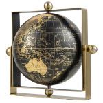 Globe Terrestre D Coratif Rotatif De Style Vintage Couleur Dor