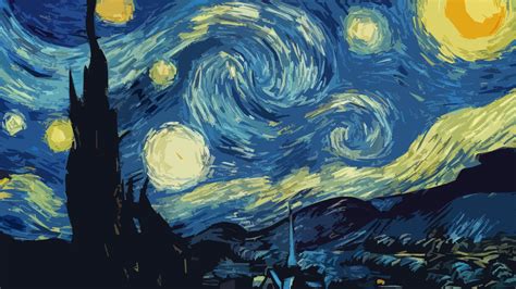 Vincent Van Gogh Starry Night The Starry Night Hd Wallpapers - Riset