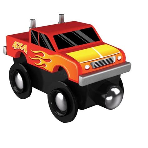 Masterpieces Monster Truck Wooden Toy Train Engine For Kids. : Target