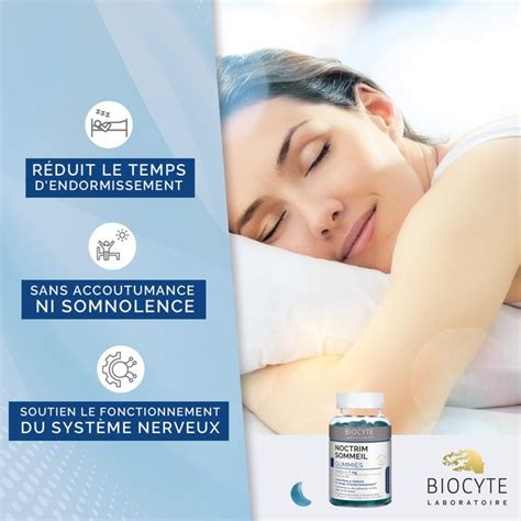 Biocyte Noctrim Forte Gummies M Latonine Mg Sommeil