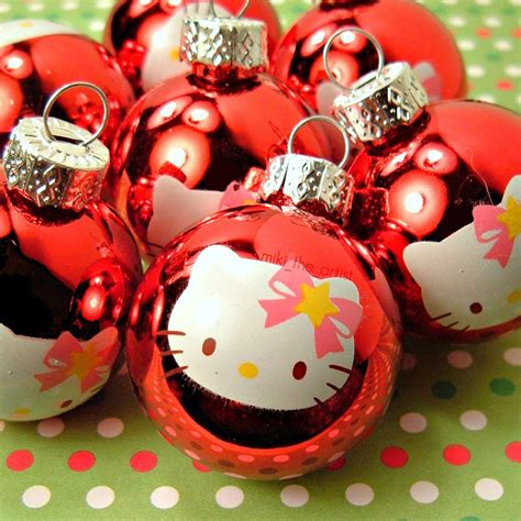 Hello Kitty Christmas Ornaments I Got These Today At Targe Flickr