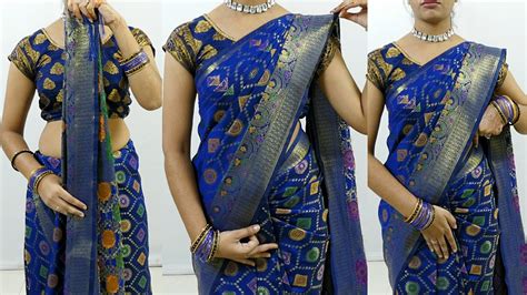 Silk Saree Draping In A Very Easy Step For Wedding Saree Draping Tips