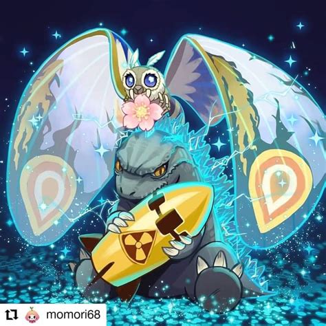 Godzilla X Mothra Cute Rgodzillalegendary