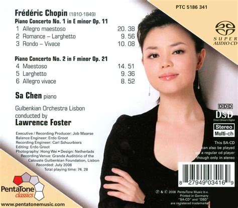 Sa Chen - Chopin: The 2 Piano Concertos (2008) / AvaxHome