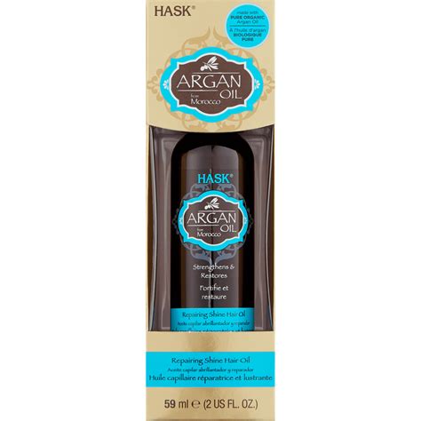 Hask Argan Oil Repairing Shine Hair Oil 59 Ml 59 Ml Etos