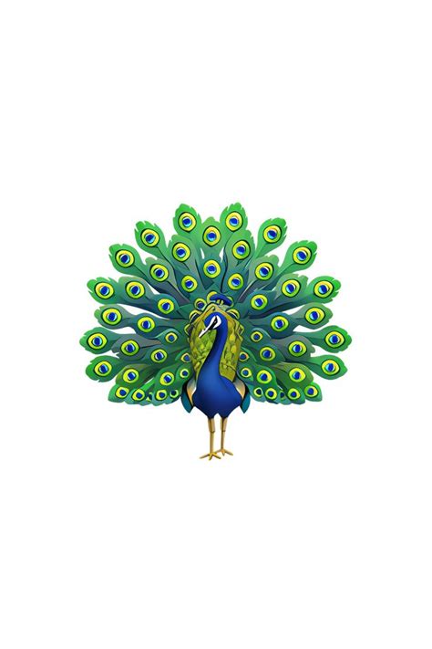 Colorful Peacock Emoji