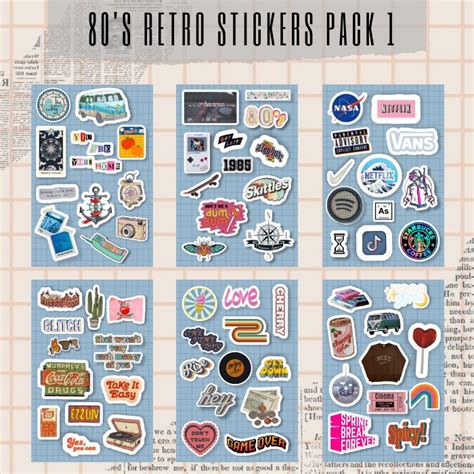 Jual Part S Retro Stickers Stiker Retro Stiker Stiker