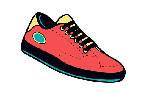 Sport Shoes Sneakers Vector Custom Designed Illustrations ~ Creative