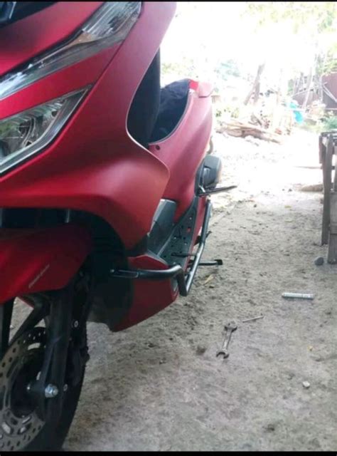 Tubular Pcx 150 New Lokal Dudukan Lampu Tembak Pcx 150 Crash Bar Pcx150