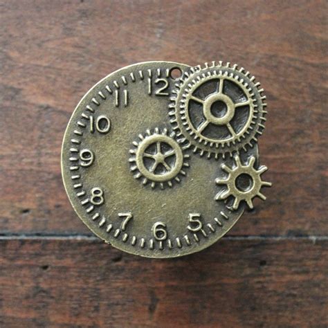 Steampunk Clock Drawer Knobs / Cabinet Knobs with Gears by DaRosa