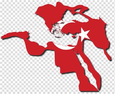 Ottoman Empire Flag Map Red State Map Transparent Background Png