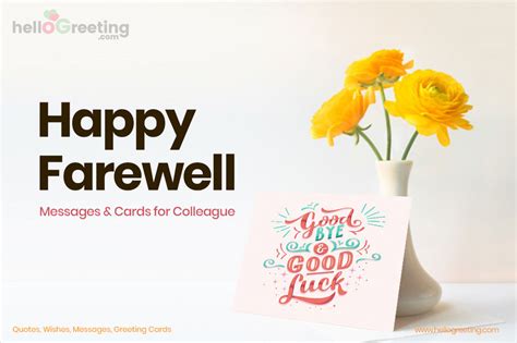 Happy Farewell Messages For Colleague Hellogreeting