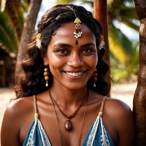 Premium Photo Fijian Woman From Fiji Typical National Citizen