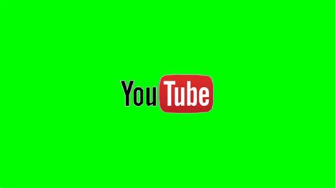 3D YOUTUBE LOGO GREEN SCREEN - YouTube