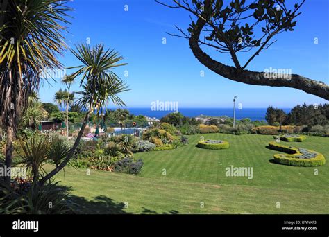 The Tregenna Gardens In St Ives Cornwall England Stock Photo Alamy