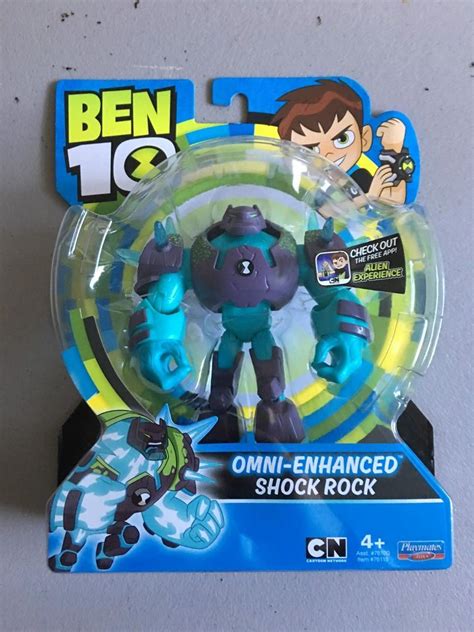 Cartoon Network Ben 10 Omni Enhanced Shock Rock Figure Ages 4 Nib