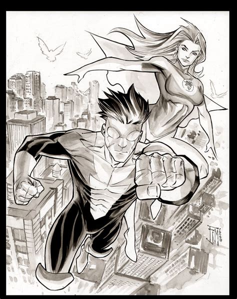 Invincible and Atom Eve by manapul on DeviantArt