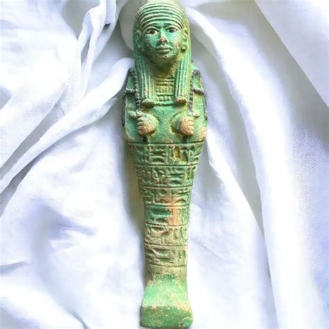 Rare Ancient Egyptian Pharaoh Antique Mummified Statue Shabti Ushabti