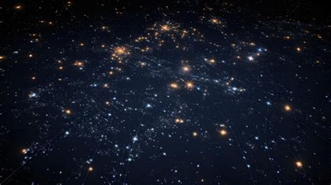 Premium AI Image | A detailed star map showing various constellations ...