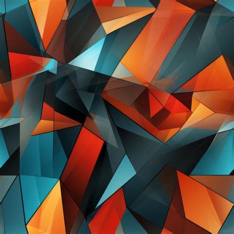 Premium Ai Image An Abstract Background With Orange Blue And Black