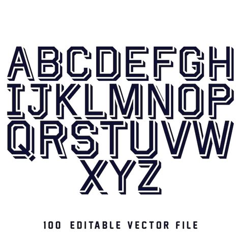 Premium Vector Classic College Font Vintage Sport Font In American