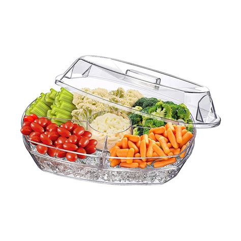 Ice Chilled Condiment Server Sections Durable For Indoor And Outdoor