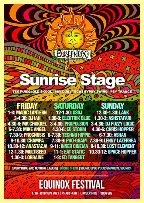 Equinox Festival Line Up Arly Marcia