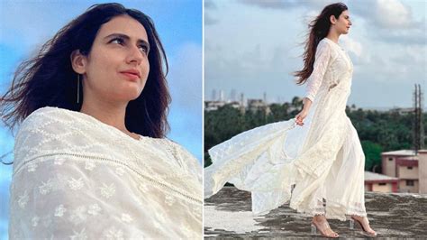 Fatima Sana Shaikh Looks Gorgeous In All White Chikankari Suit Dangal