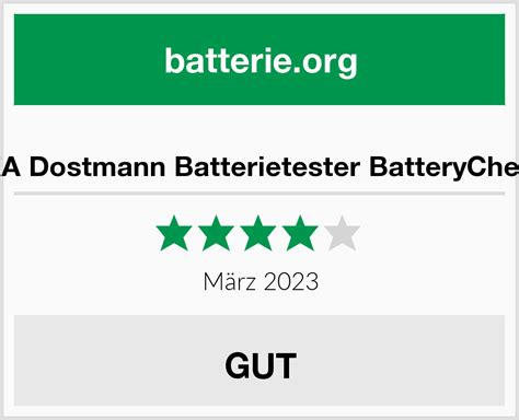 TFA Dostmann Batterietester BatteryCheck Test 2024